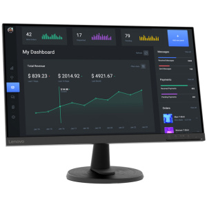 Lenovo C24-40 23.8" 1920 x 1080 pixels Full HD LED Black - שלוש שנות אחריות לנובו ישראל באתר לקוח