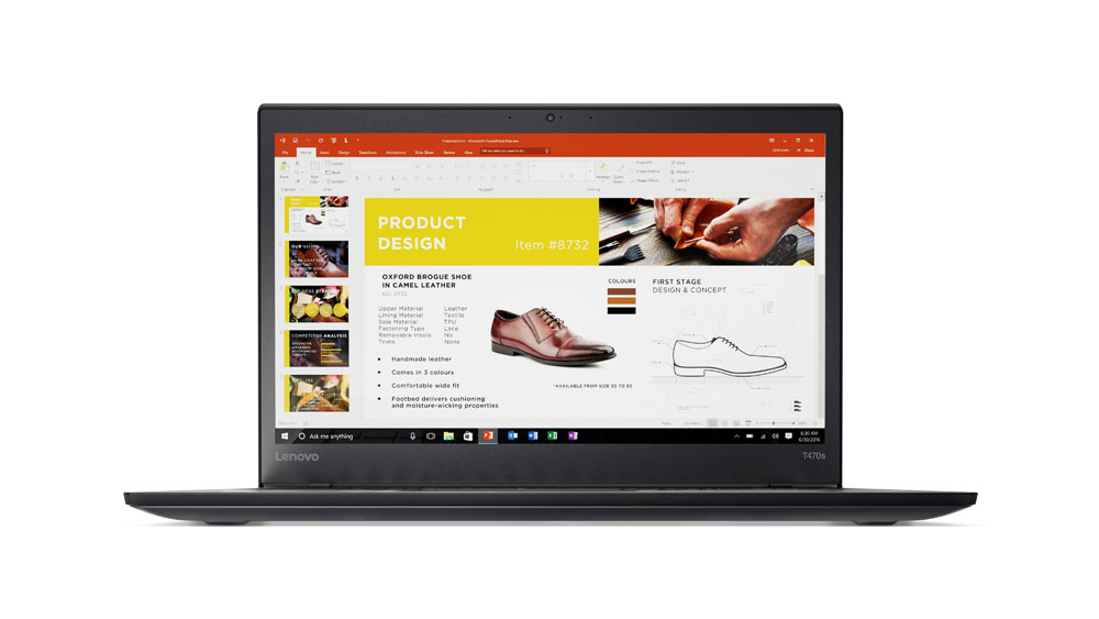 Lenovo ThinkPad T470s Core™ i7-7600U 8GB 256GB SSD 14″ FHD(1920 x 1080) Win 11Pro Black 1.3KG – תיק מתנה-מוחדש- שנה אחריות
