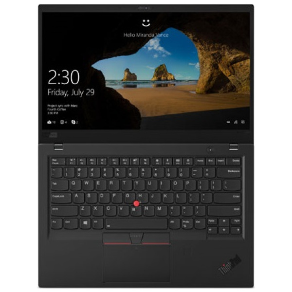 ⁦Lenovo ThinkPad X1 Carbon GEN7 Core™ i7-8650U 16GB 256GB SSD 14″ FHD(1920x1080) TOUCHSCREEN Win 11 Pro Black 1.1KG  – תיק מתנה-מוחדש- שנה אחריות⁩ – תמונה ⁦4⁩