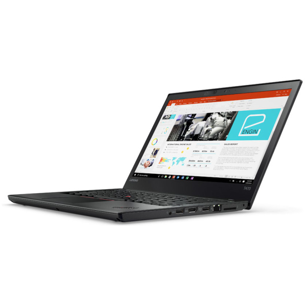 ⁦Lenovo ThinkPad T470 Core™ i5-6300U 8GB 256GB SSD 14″ FHD(1920 x 1080) Win 11Pro Black – תיק מתנה-מוחדש- שנה אחריות⁩ – תמונה ⁦6⁩