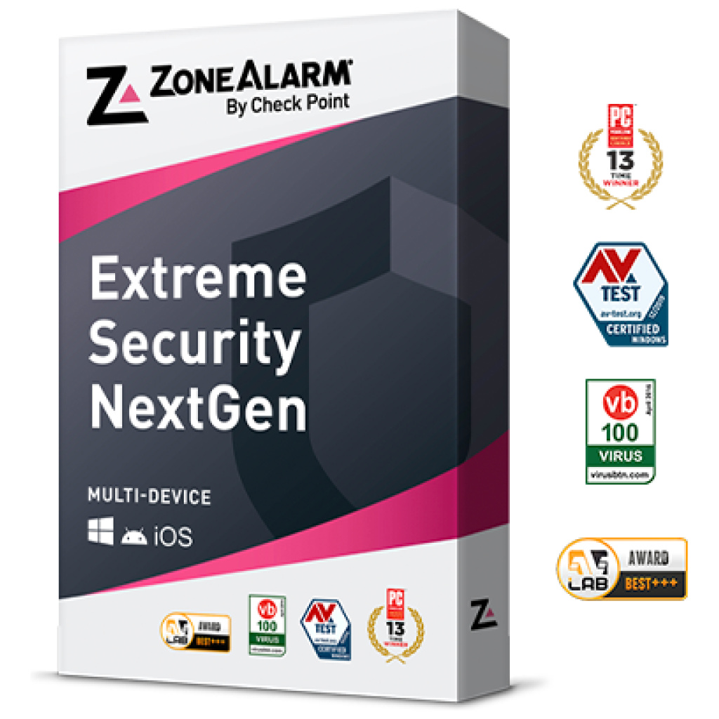 חבילת אבטחה Check Point ZoneAlarm Extreme Security NextGen PCiT