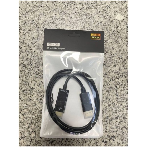 ⁦DP To HDMI 4K@60Hz 1.2 Meter Cable⁩ – תמונה ⁦2⁩