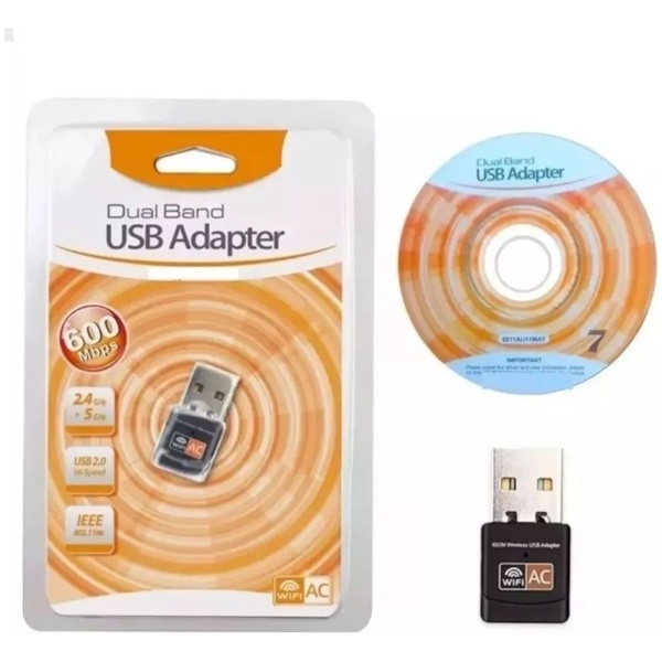 PCiT USB MINI WI-FI 600Mbs 2.4Ghz & 5Ghz