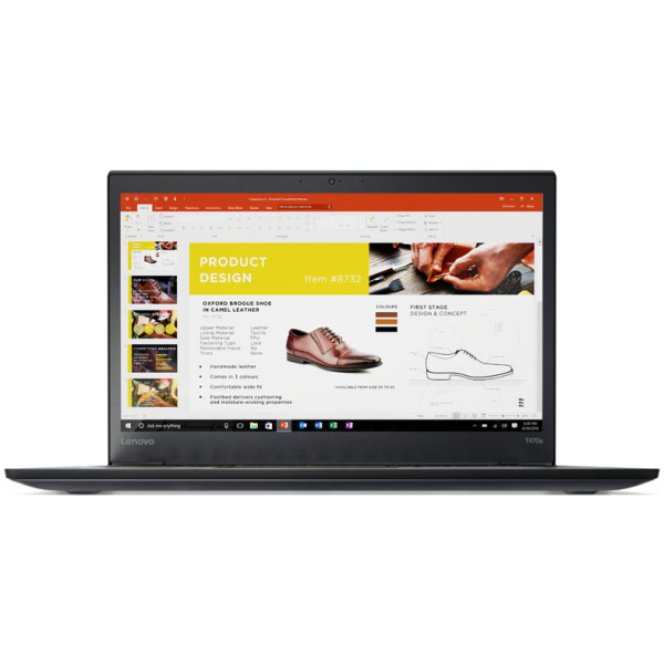 Lenovo ThinkPad T470s Core™ i5-6300U 8GB 256GB SSD 14″ FHD(1920 x 1080) Win 11Pro Black – תיק מתנה-מוחדש- שנה אחריות
