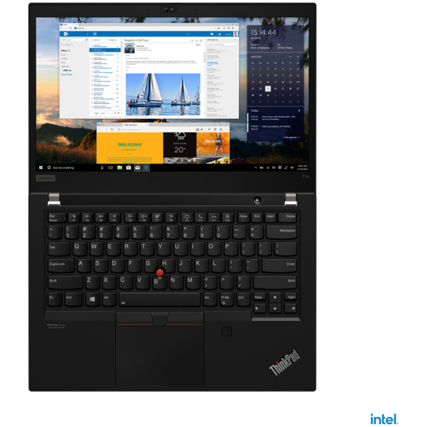 ⁦Lenovo ThinkPad T14 G2 Core™ i5-1145G7 16GB 512GB SSD 14″ FHD TOUCHSCREEN Win 11Pro Black – תיק מתנה-מוחדש- שנה אחריות⁩ – תמונה ⁦2⁩