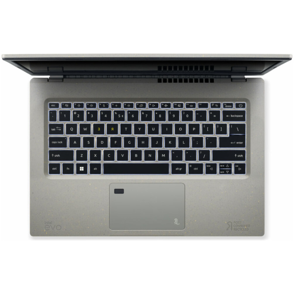 ⁦Acer Aspire Vero AV14-52P-742T Core™ i7-1355U 512GB SSD 16GB 14″ (1920×1080) WIN11 COBBLESTONE GRAY Backlit Keyboard FP Reader⁩ – תמונה ⁦4⁩
