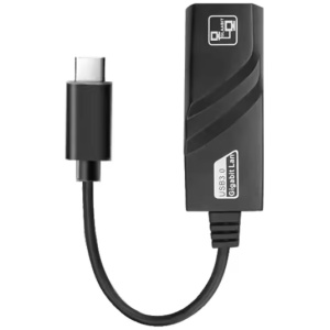 PCiT GAABIT מתאם רשת Gigabit 10/100/1000Mbps מחיבור USB 3.1 TYPE C לחיבור רשת RJ45