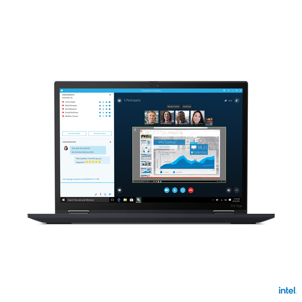 Lenovo ThinkPad X13 YOGA G2 Core™ i7-1185G7 16GB 256GB SSD 13.3″ Touch (1920×1080) 2-in-1 MODEM 4G Win 11 Pro -עט-Black – תיק מתנה-מוחדש- שנה אחריות