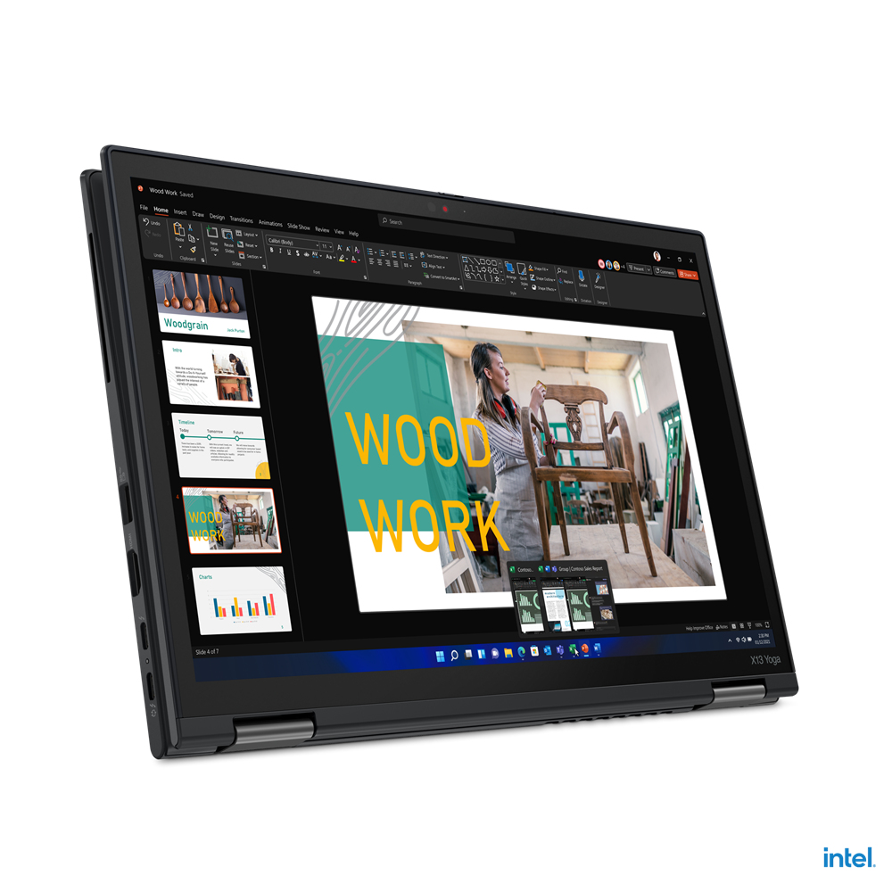Lenovo ThinkPad X13 YOGA G3 Core™ i5-1245U 16GB 512GB SSD 13.3″ Touch (1920×1080) 2-in-1 Win 11 Pro -עט-Black – תיק מתנה-מוחדש- שנה אחריות – תמונה 5