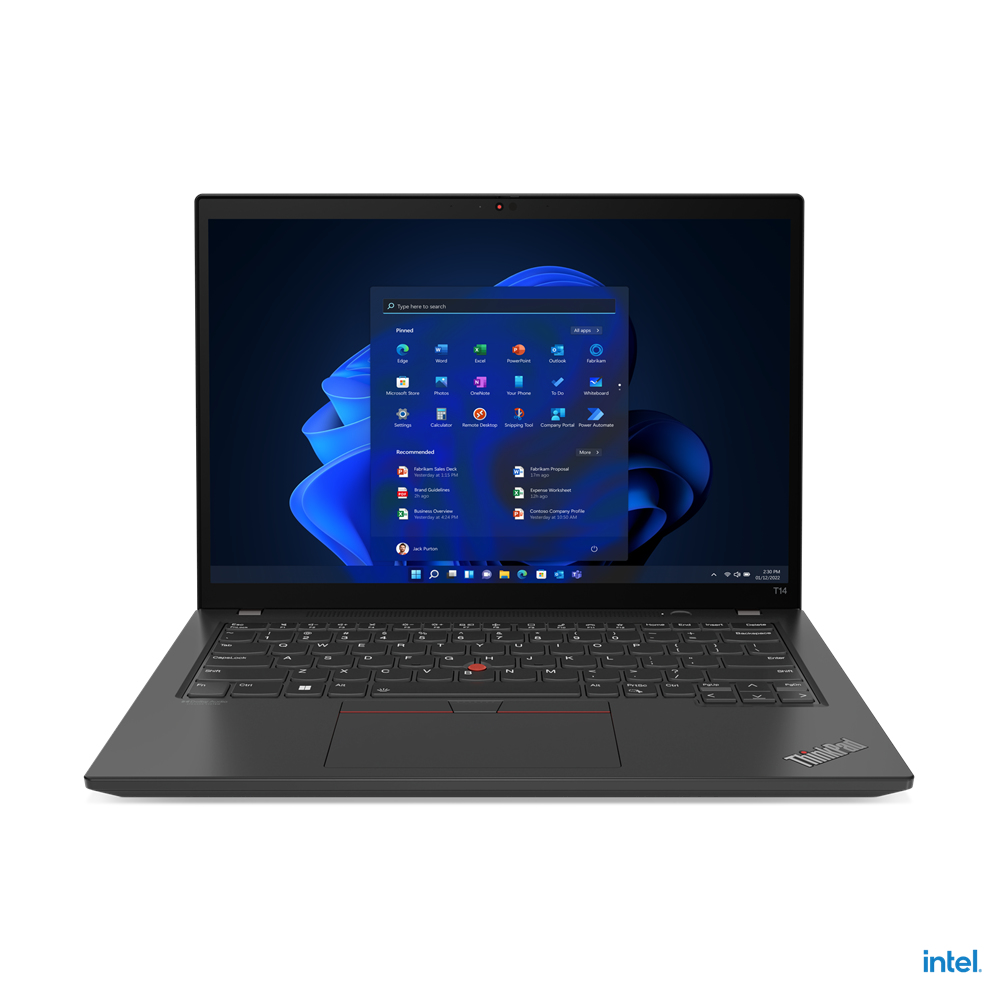 Lenovo ThinkPad T14 G3 Core™ i5-1245U 16GB 256GB SSD 14″ FHD+ (1920 x 1200) Win 11Pro Black – תיק מתנה-מוחדש- שנה אחריות