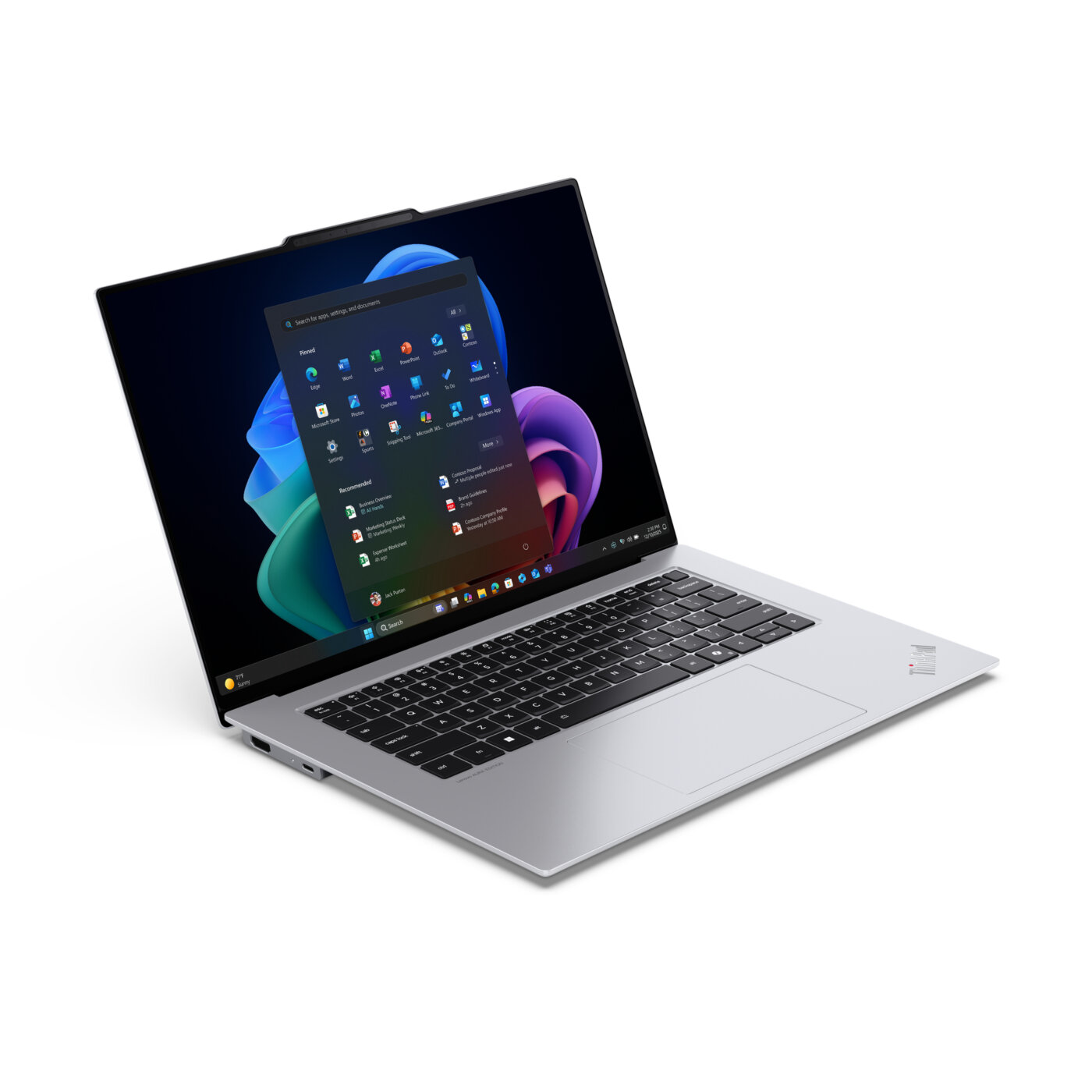 Lenovo ThinkPad X9 AURA Gen 1 Core™ Ultra 7 268V 1TB SSD 32GB 15.3" (2880x1800) OLED TOUCHSCREEN 120Hz WIN11 Pro GLACIER WHITE Backlit Keyboard FP Reader – תמונה 5
