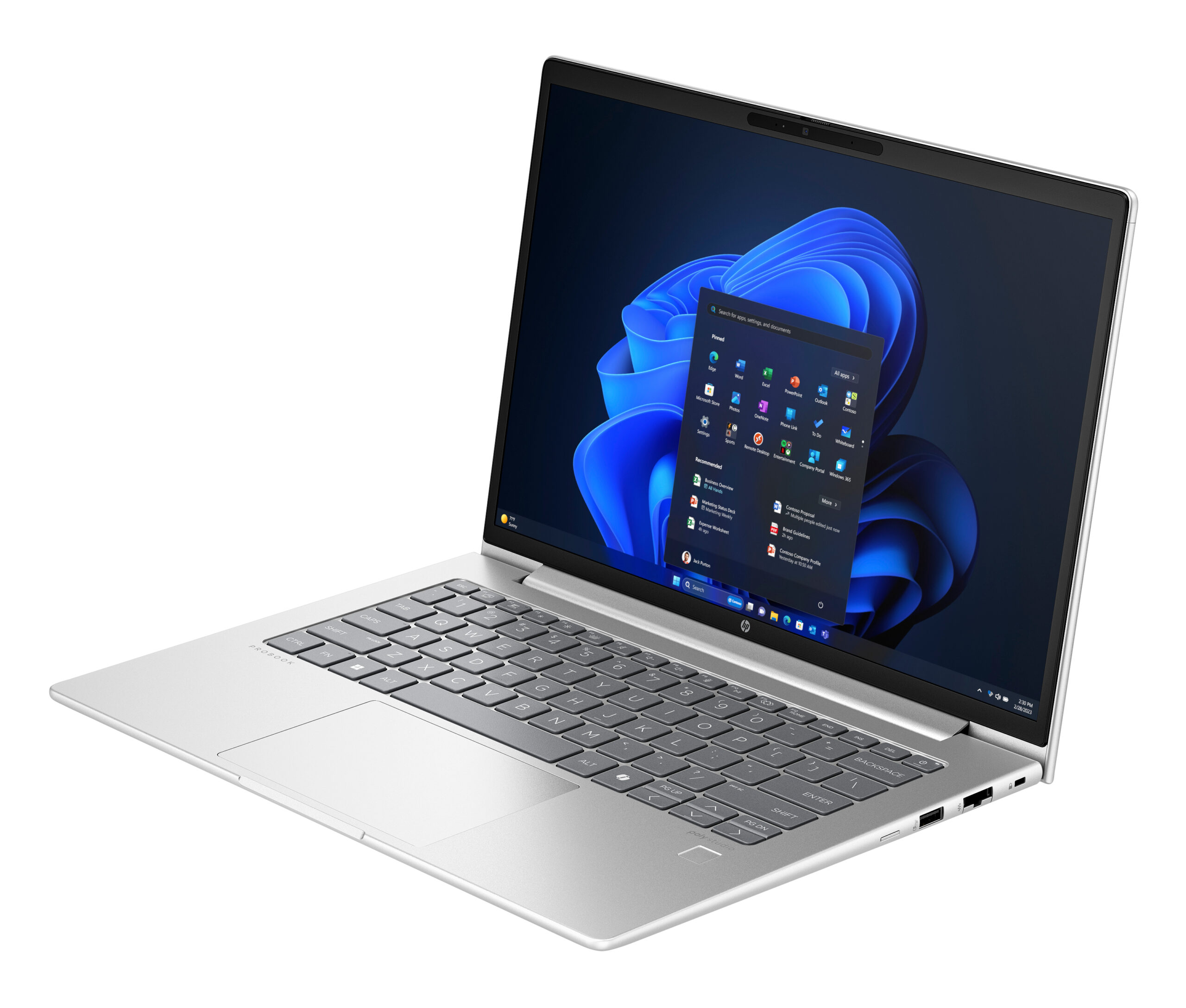 HP ProBook 440 G11 Core™ Ultra 7 155U 512GB SSD 16GB 14" (1920x1200) WIN11 Pro PIKE SILVER Backlit Keyboard FP Reader ENGLISH/FRENCH US Sales Only – תמונה 7