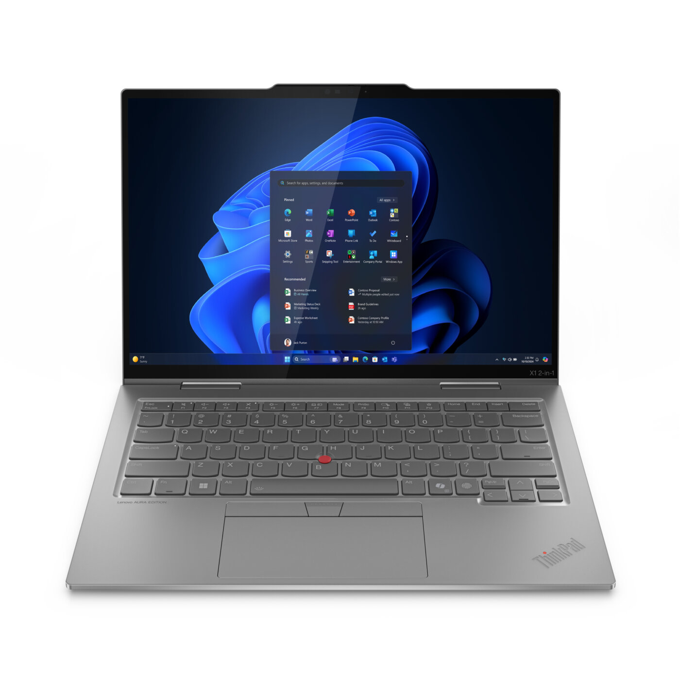 Lenovo ThinkPad X1 Gen 10 2-IN-1 Core™ Ultra 7 265U 1TB SSD 32GB 14" (1920x1200) TOUCHSCREEN WIN11 Pro GRAY Backlit Keyboard FP Reader