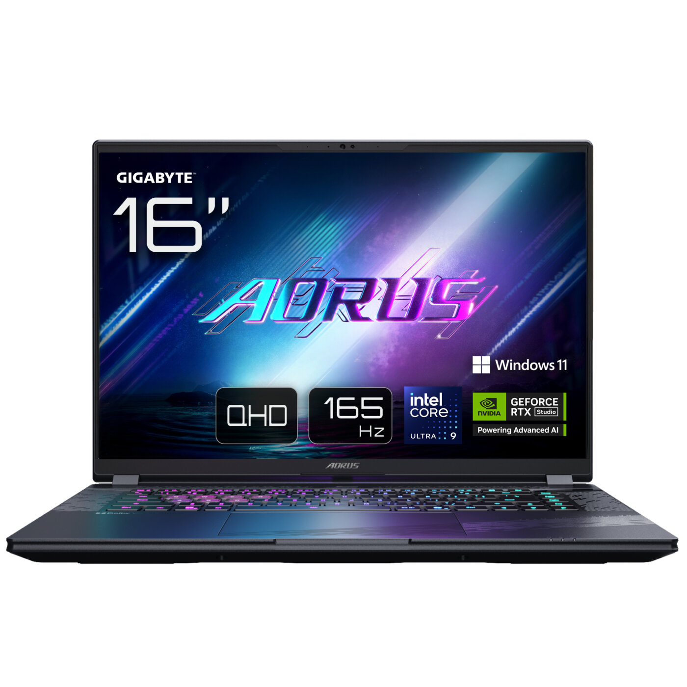 Gigabyte AORUS Elite 16 GAMING Core™ Ultra 9 275HX 1TB SSD 32GB 16" (2560x1600) 165Hz WIN11 NVIDIA® RTX 5070 8192MB BLACK Backlit Keyboard