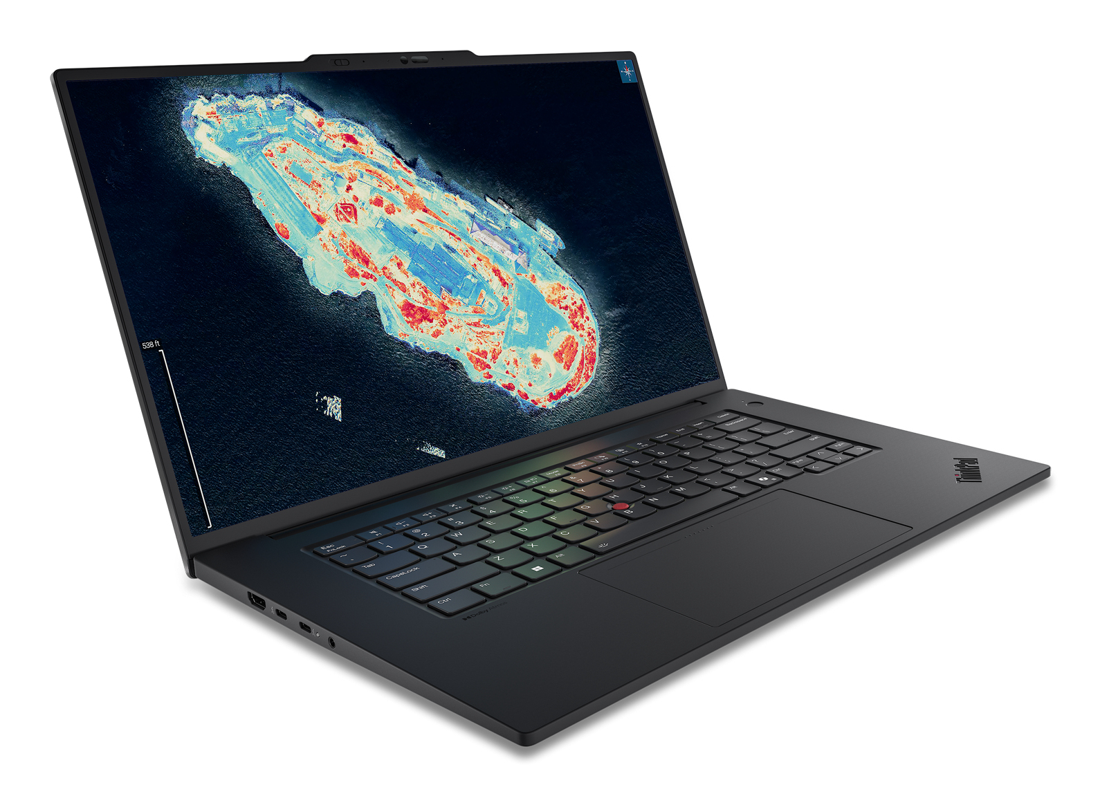 Lenovo ThinkPad T1g Gen 8 Core™ Ultra 7 265H 2TB SSD 64GB 16" (3840x2400) WIN11 Pro NVIDIA® RTX 5060 8192MB BLACK Backlit Keyboard FP Reader – תמונה 2