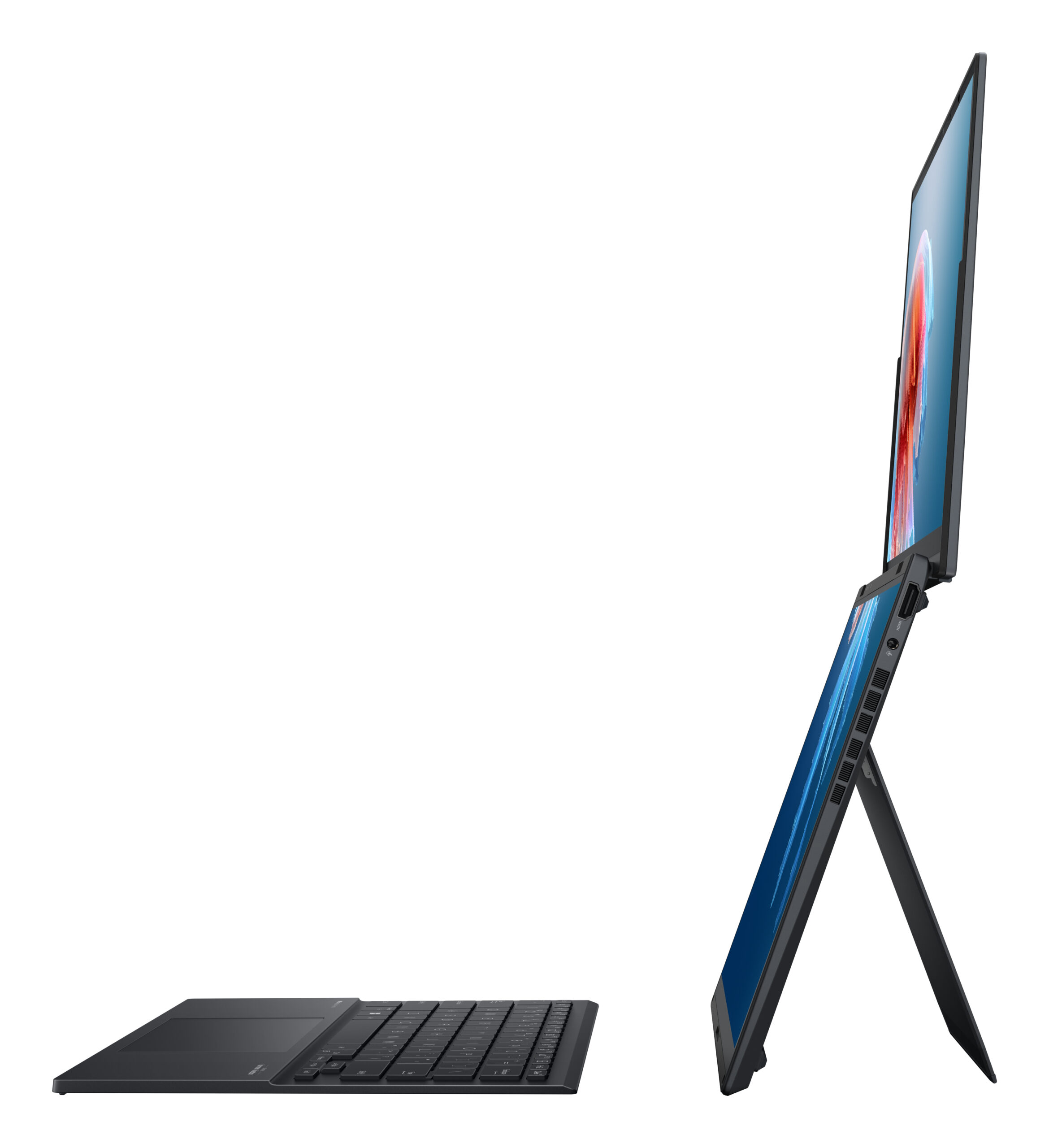 Asus ZenBook DUO UX8406CA-IS99T Core™ Ultra 9 285H 2TB SSD 32GB DUAL 14.5" (1920x1200) TOUCHSCREENS OLED WIN11 INKWELL GRAY Detacheable Backlit Keyboard – תמונה 5