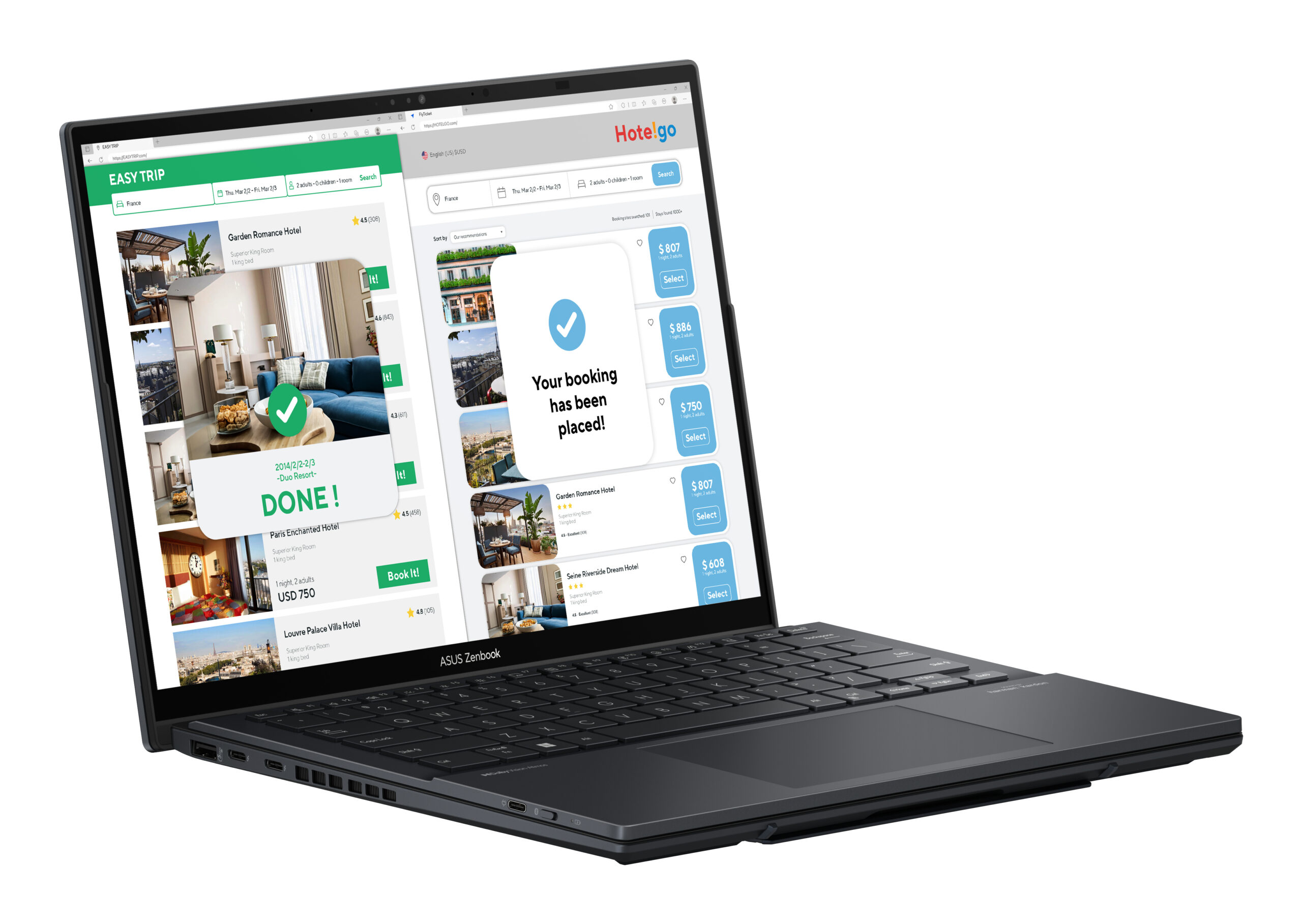 Asus ZenBook DUO UX8406CA-IS99T Core™ Ultra 9 285H 2TB SSD 32GB DUAL 14.5" (1920x1200) TOUCHSCREENS OLED WIN11 INKWELL GRAY Detacheable Backlit Keyboard – תמונה 2