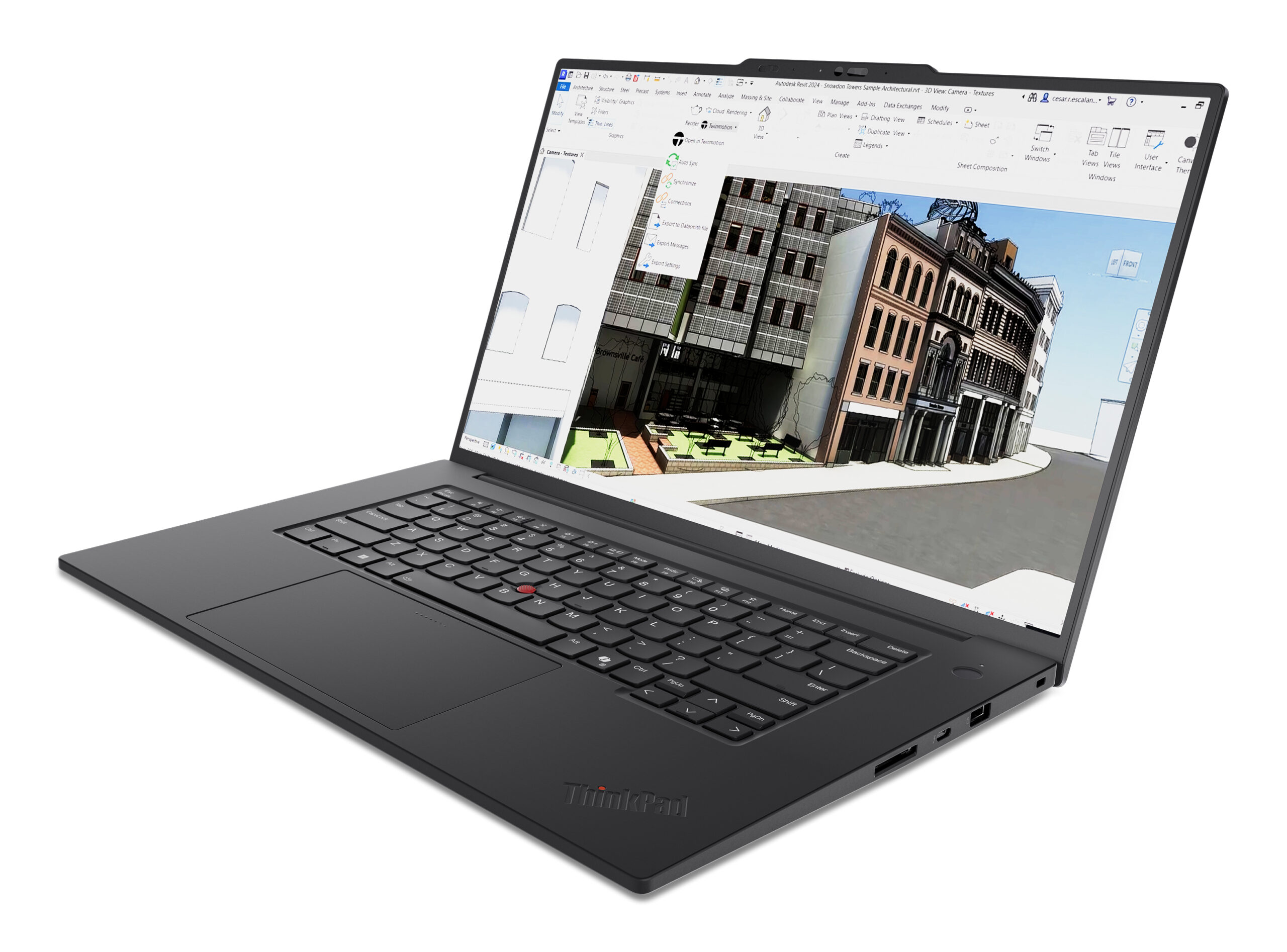Lenovo ThinkPad T1g Gen 8 Core™ Ultra 7 265H 2TB SSD 64GB 16" (3840x2400) WIN11 Pro NVIDIA® RTX 5060 8192MB BLACK Backlit Keyboard FP Reader – תמונה 3
