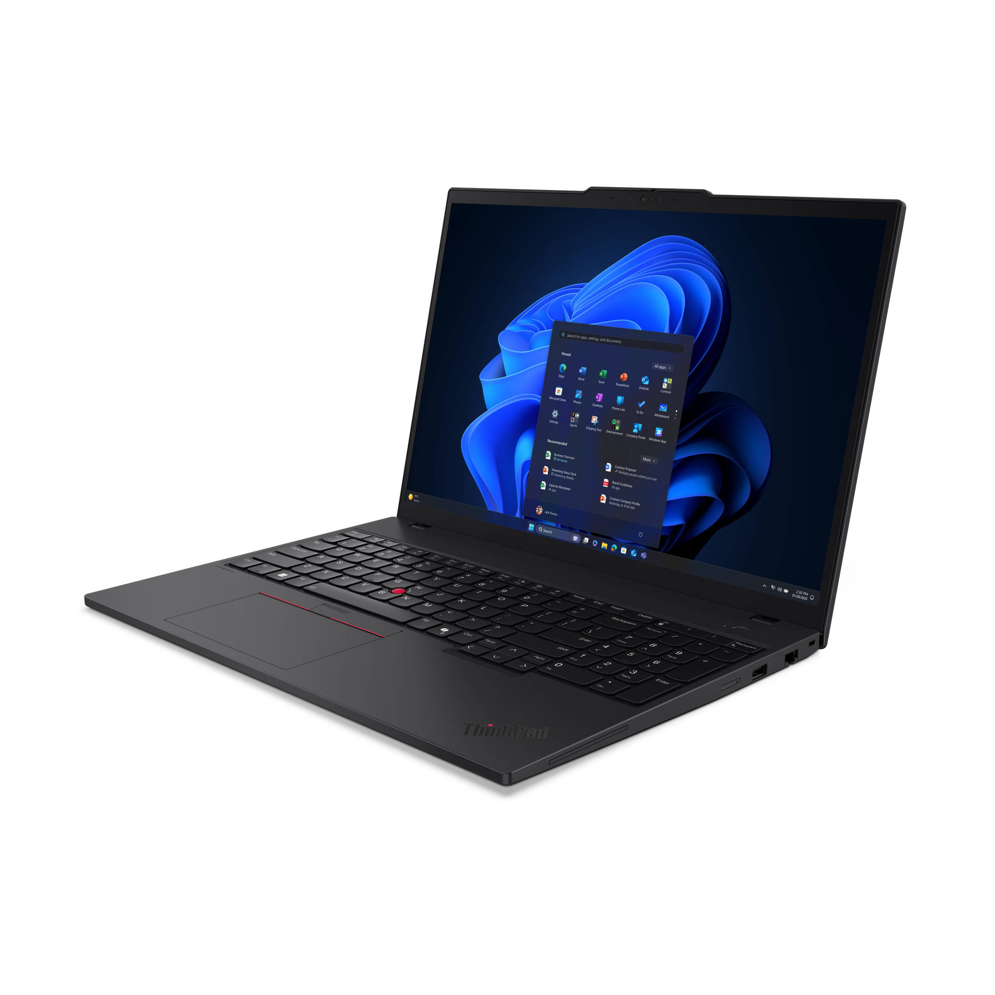 Lenovo ThinkPad T16 Gen 4 Core™ Ultra 7 255U 1TB SSD 32GB 16" (1920x1200) TOUCHSCREEN WIN11 Pro BLACK Backlit Keyboard FP Reader – תמונה 3