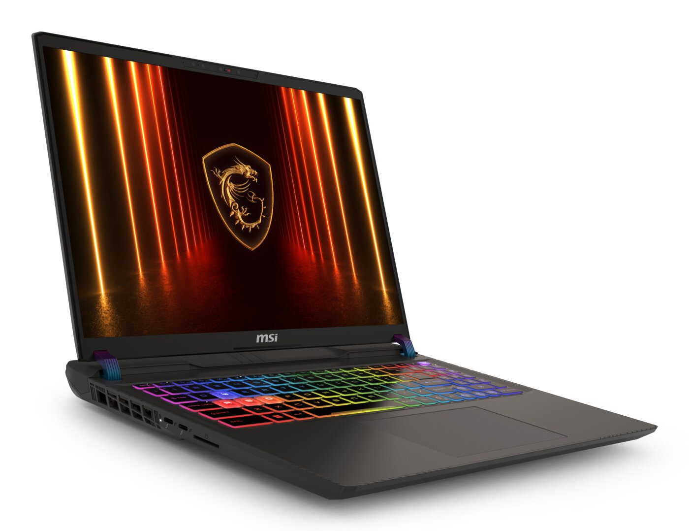 MSI VECTOR 16 HX AI A2XWHG-275 GAMING Core™ Ultra 7 255HX 1TB SSD 16GB 16" (1920x1200) 144Hz WIN11 NVIDIA® RTX 5070Ti 12288MB COSMO GRAY RGB Backlit Keyboard – תמונה 3