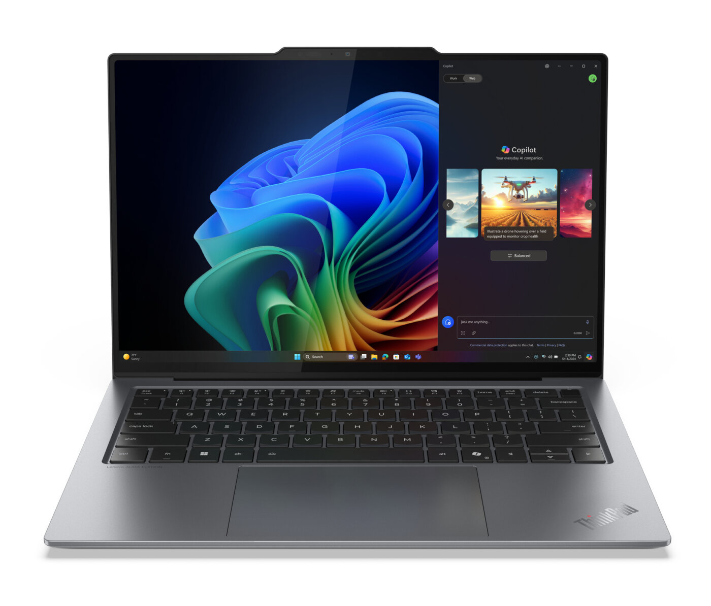 Lenovo ThinkPad X9 14 Gen 1 Core™ Ultra 7 268V 1TB SSD 32GB 14" (2880x1800) OLED TOUCHSCREEN WIN11 Pro THUNDER GRAY Backlit Keyboard FP Reader