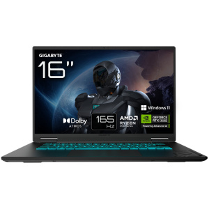 Gigabyte ‎GAMING A16 AMD Ryzen™ 7 260 1TB SSD 16GB 16" (1920x1200) 165Hz WIN11 NVIDIA® RTX 5060 8192MB BLACK STEEL Backlit Keyboard