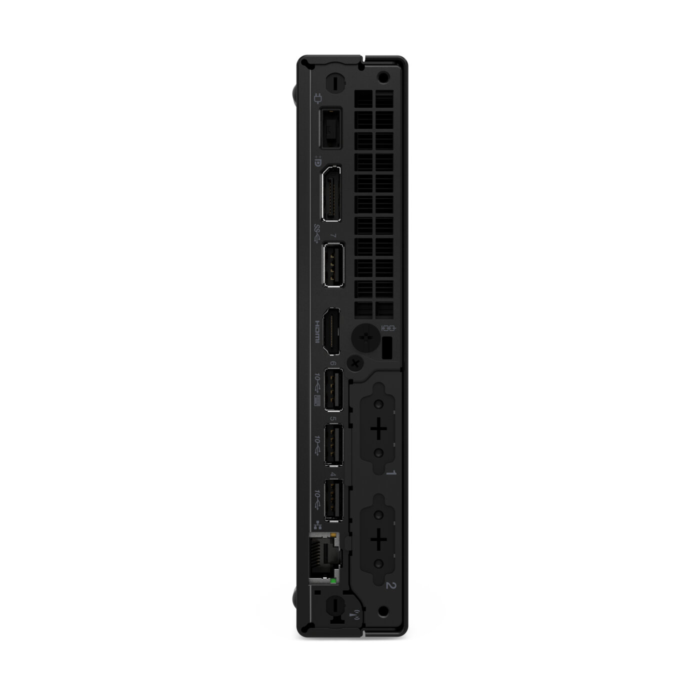 Lenovo ThinkCentre M90q Gen 6 Tiny Core™ Ultra 7 265 512GB SSD 32GB WIN11 Pro RAVEN BLACK Keyboard Mouse – תמונה 4