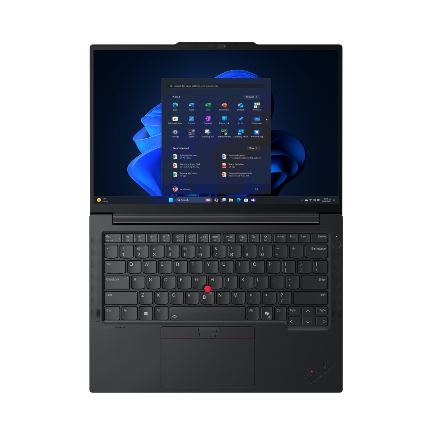 Lenovo ThinkPad E14 Gen 7 AMD Ryzen™ 7 250 1TB SSD 16GB 14" (1920x1200) TOUCHSCREEN WIN11 Pro ECLIPSE BLACK Backlit Keyboard FP Reader – תמונה 6