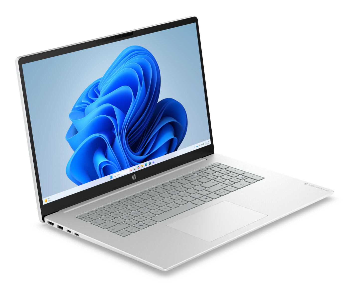 HP OmniBook 3 17-DP0105 AMD Ryzen™ 5 40 512GB SSD 8GB 17.3" (1920x1080) WIN11 GLACIER SILVER – תמונה 6