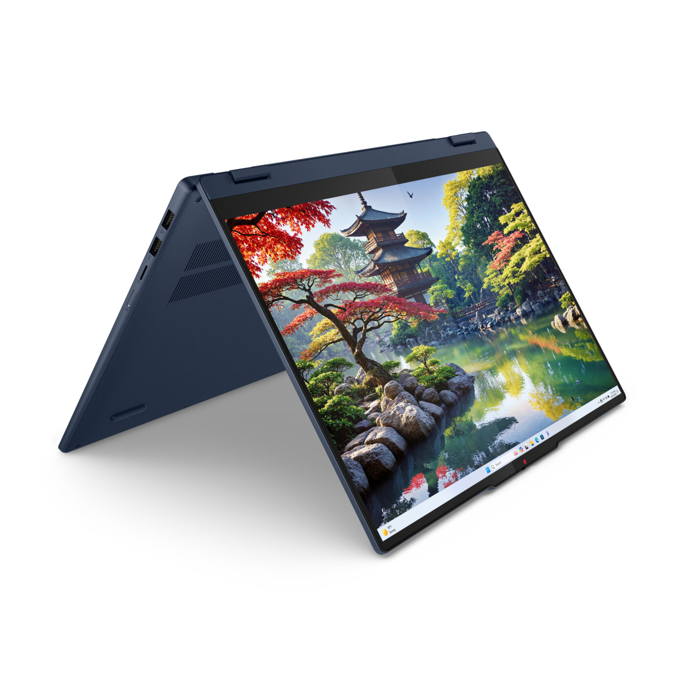 Lenovo 5 2-IN-1 16IAL10 Core™ Ultra 7 255U 512GB SSD 16GB 16" (1920x1200) TOUCHSCREEN WIN11 COSMIC BLUE Backlit Keyboard – תמונה 7