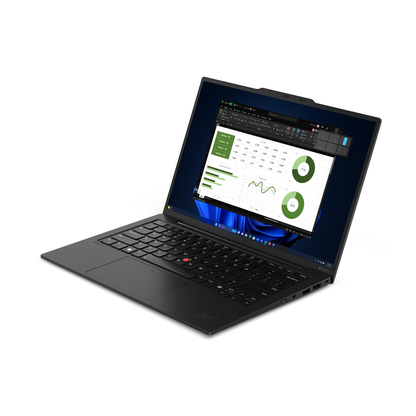 Lenovo ThinkPad X1 CARBON Gen 12 Core™ Ultra 7 155H 1TB SSD 32GB 14" (1920x1200) TOUCHSCREEN WIN11 Pro ECLIPSE BLACK – תמונה 4