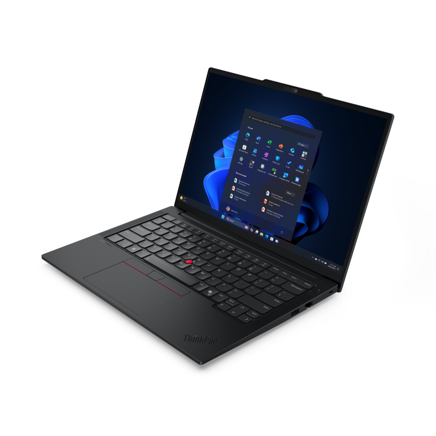 Lenovo ThinkPad E14 Gen 7 Core™ Ultra 7 255H 512GB SSD 16GB 14" (1920x1200) TOUCHSCREEN WIN11 Pro ECLIPSE BLACK Backlit Keyboard FP Reader – תמונה 2