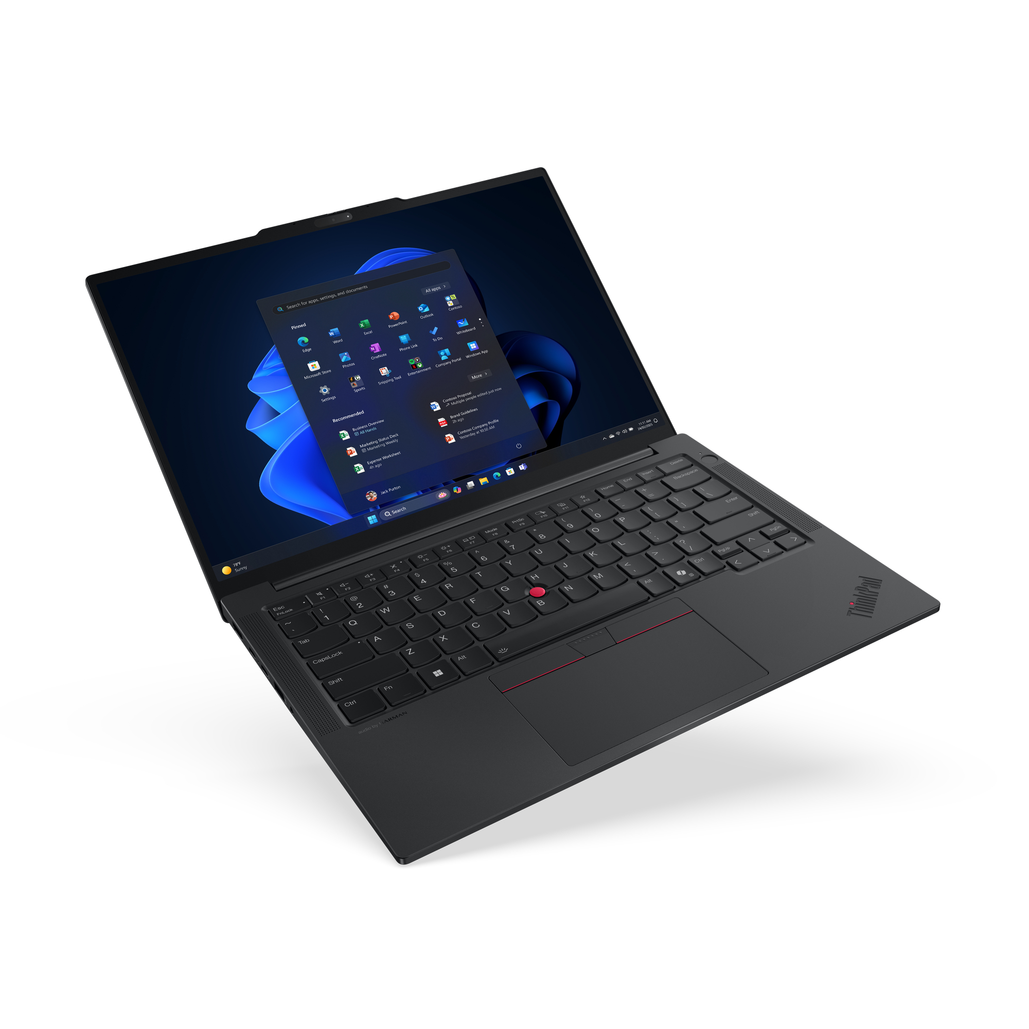 Lenovo ThinkPad E14 Gen 7 Core™ Ultra 7 255H 512GB SSD 16GB 14" (1920x1200) WIN11 Pro ECLIPSE BLACK Backlit Keyboard FP Reader – תמונה 7