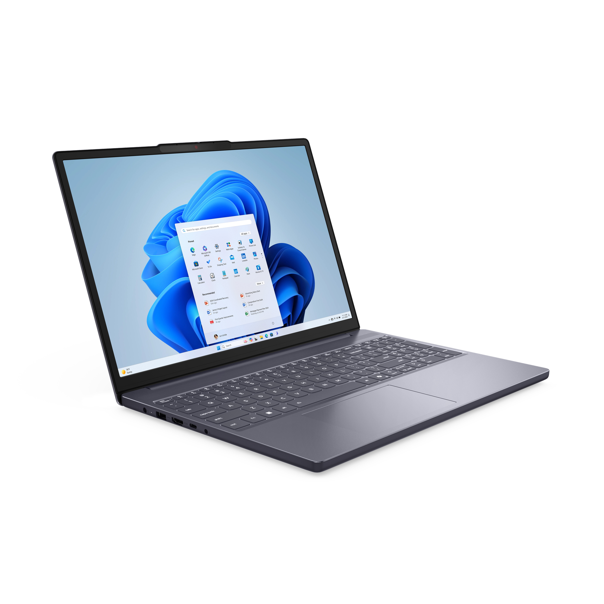 Lenovo SLIM 3 15ARP10 AMD Ryzen™ 7 170 512GB SSD 16GB 15.3" (1920x1200) TOUCHSCREEN WIN11 LUNA GRAY – תמונה 7