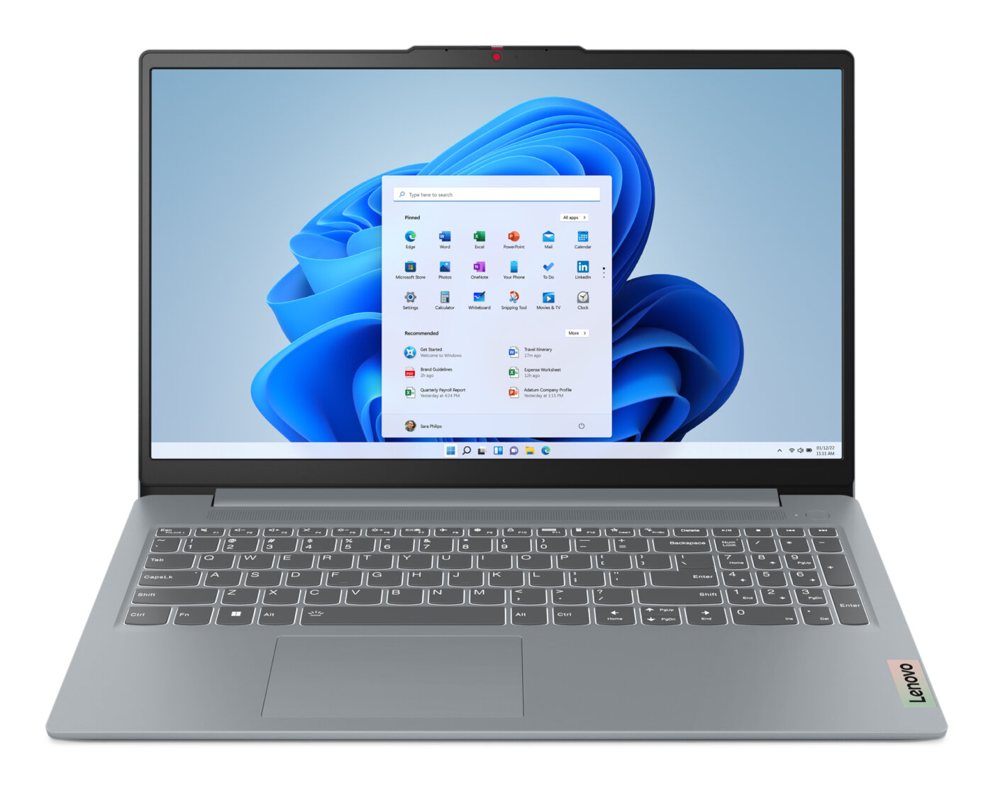 Lenovo SLIM 3 15ABR8 AMD Ryzen™ 7 5825U 512GB SSD 16GB 15.6" (1920x1080) TOUCHSCREEN WIN11 ARCTIC GRAY
