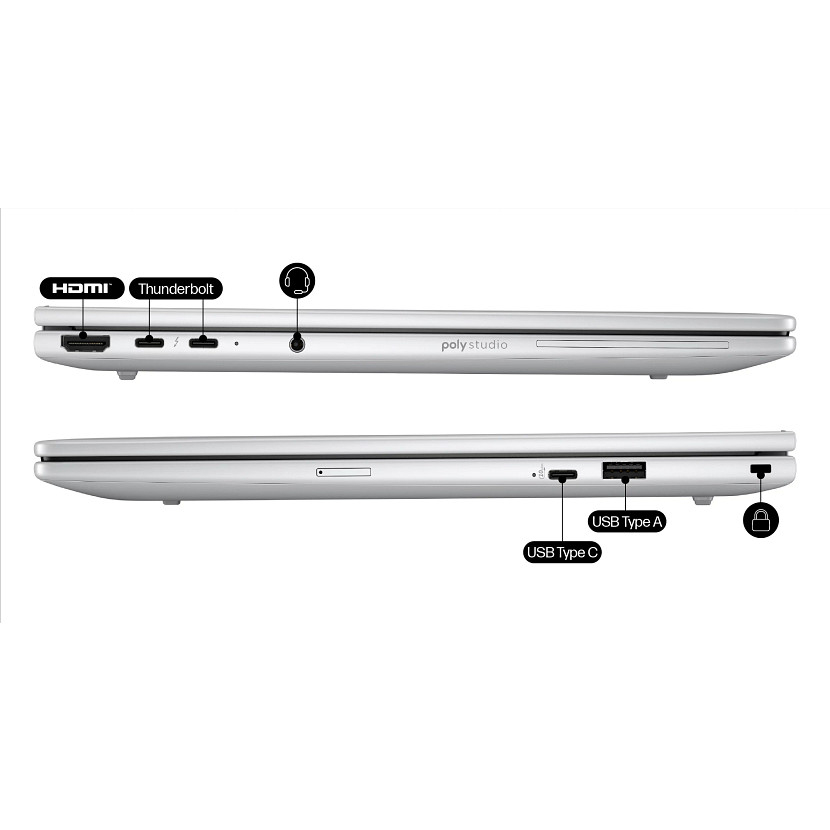 HP EliteBook 8 G1 Core™ Ultra 7 255H 1TB SSD 32GB 14" (1920x1200) WIN11 Pro Backlit Keyboard FP Reader – תמונה 4