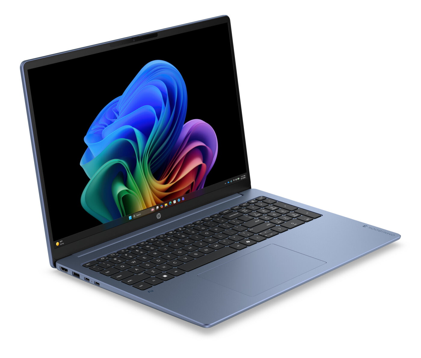 HP OmniBook 3 16-BZ0019 Snapdragon® X X1-26-100 AI 512GB SSD 16GB 16" (1920x1200) WIN11 MICA SILVER – תמונה 2