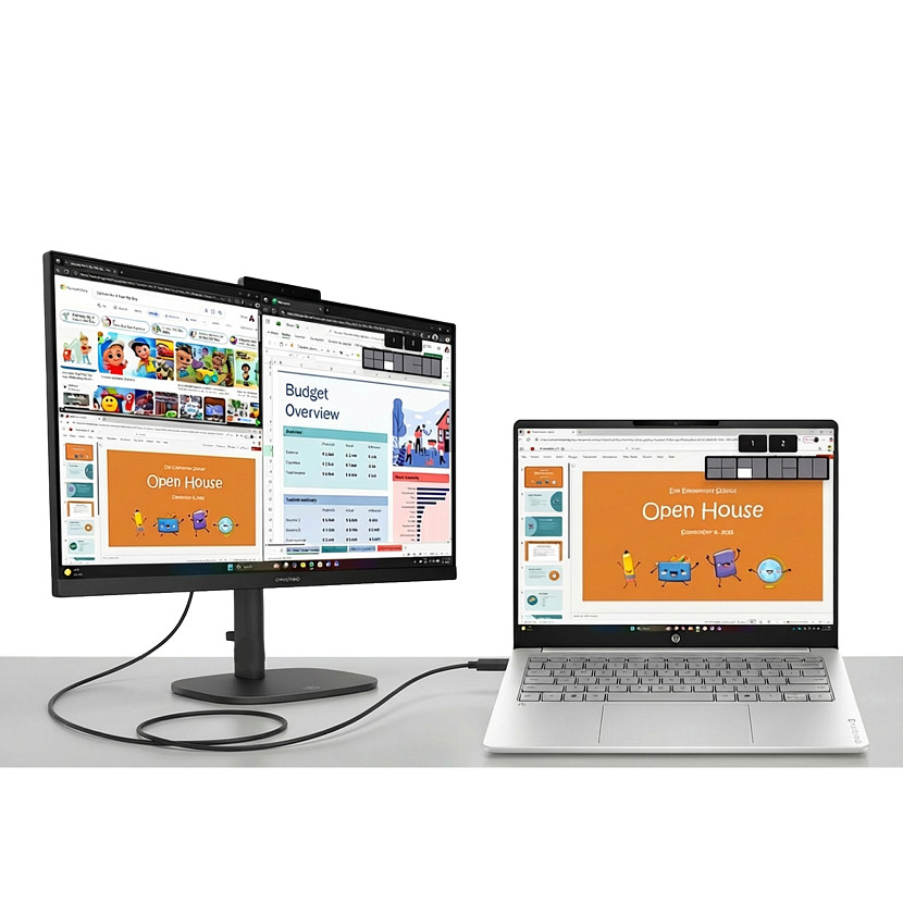 HP OmniBook 3 16-BU0179 Core™ Ultra 7 255U 512GB SSD 16GB 16" (1920x1200) WIN11 MICA SILVER – תמונה 5