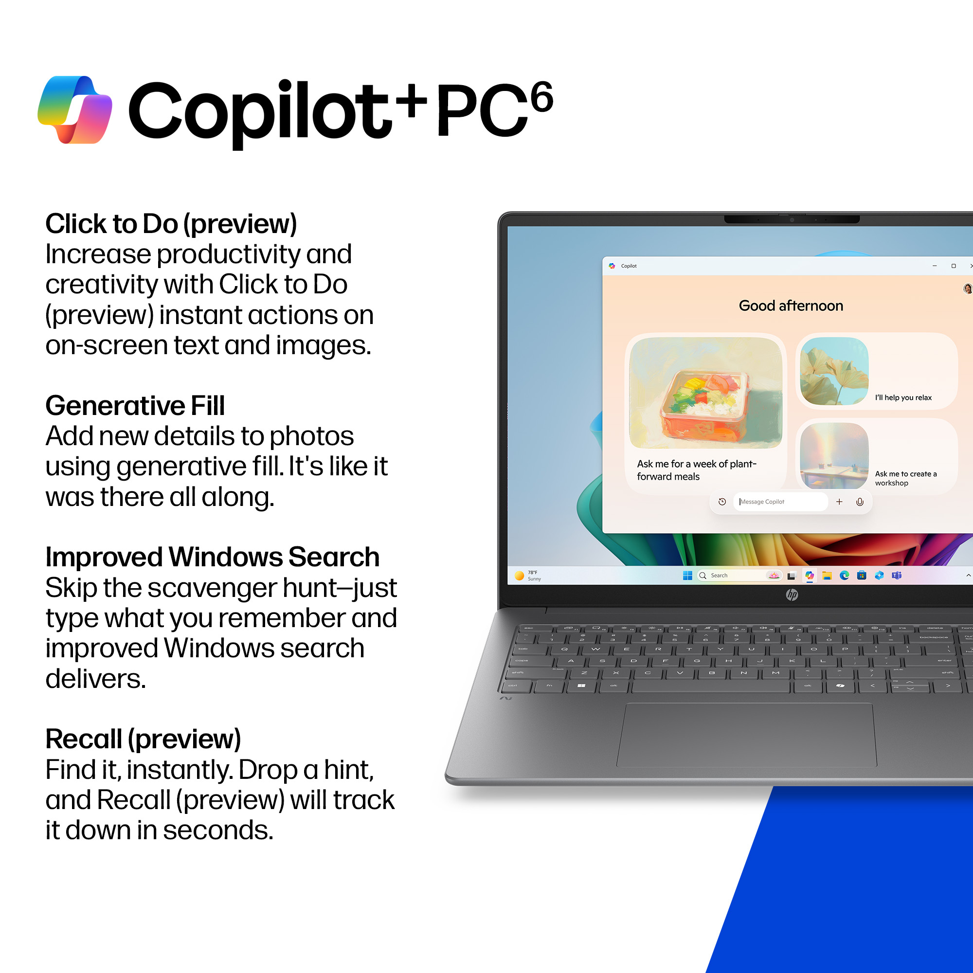 HP OmniBook 5 16-CD0070 Core™ Ultra 7 355 1TB SSD 16GB 16" (1920x1200) TOUCHSCREEN WIN11 METEOR SILVER ALUMINUM Backlit Keyboard – תמונה 5