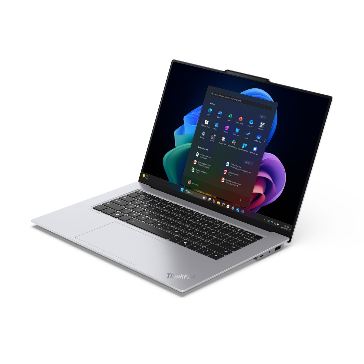 Lenovo ThinkPad X9 AURA Gen 1 Core™ Ultra 7 268V 1TB SSD 32GB 15.3" (2880x1800) OLED TOUCHSCREEN 120Hz WIN11 Pro GLACIER WHITE Backlit Keyboard FP Reader – תמונה 4