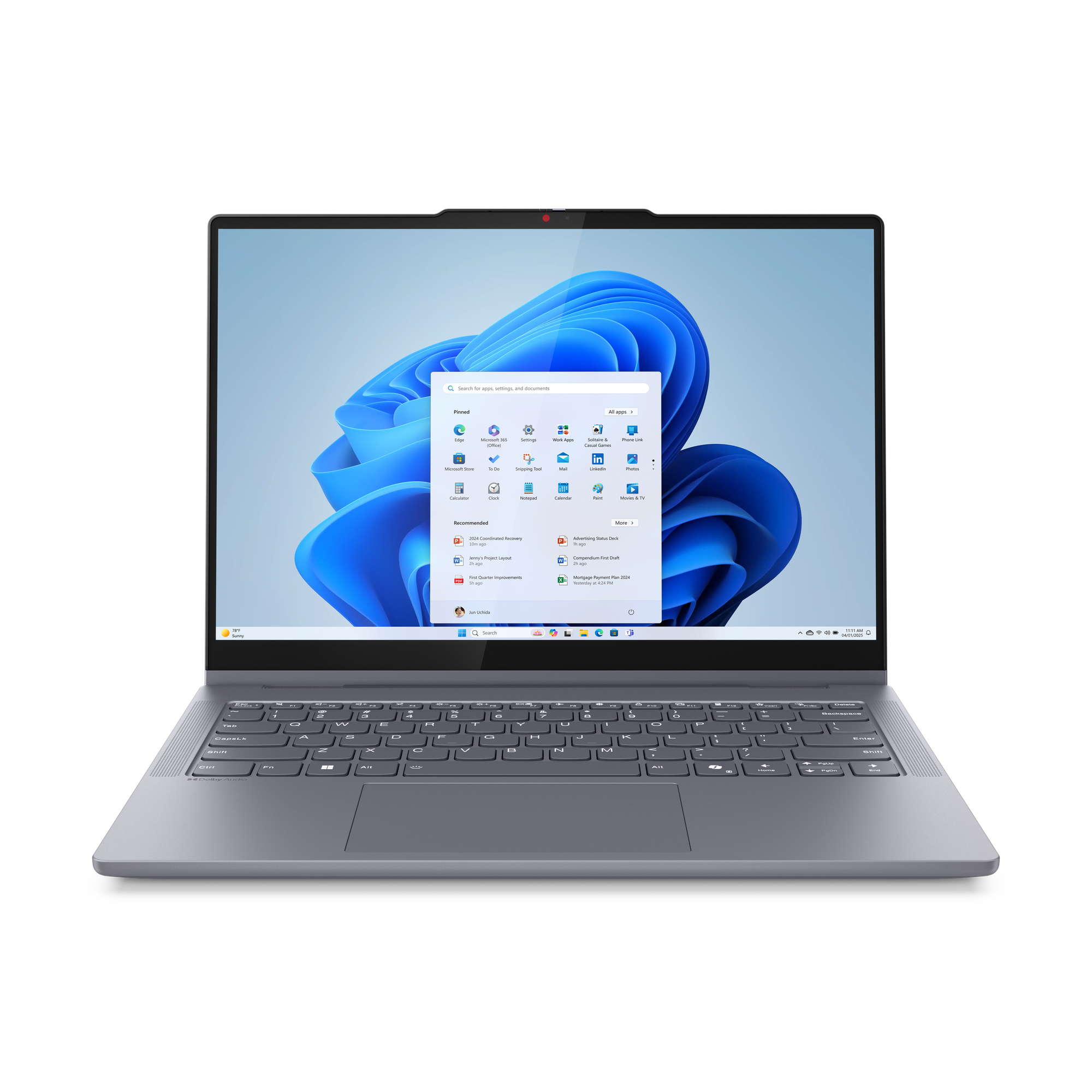 Lenovo 5 2-IN-1 14IAL10 Core™ Ultra 5 225U 512GB SSD 8GB 14" (1920x1200) TOUCHSCREEN WIN11 LUNA GRAY Backlit Keyboard