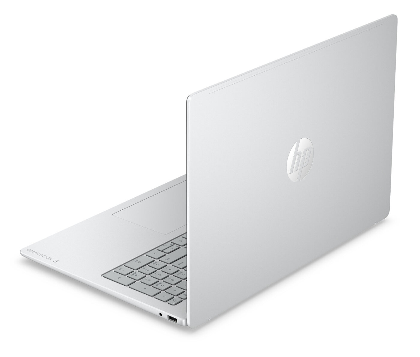 HP OmniBook 3 16-BU0179 Core™ Ultra 7 255U 512GB SSD 16GB 16" (1920x1200) WIN11 MICA SILVER – תמונה 3