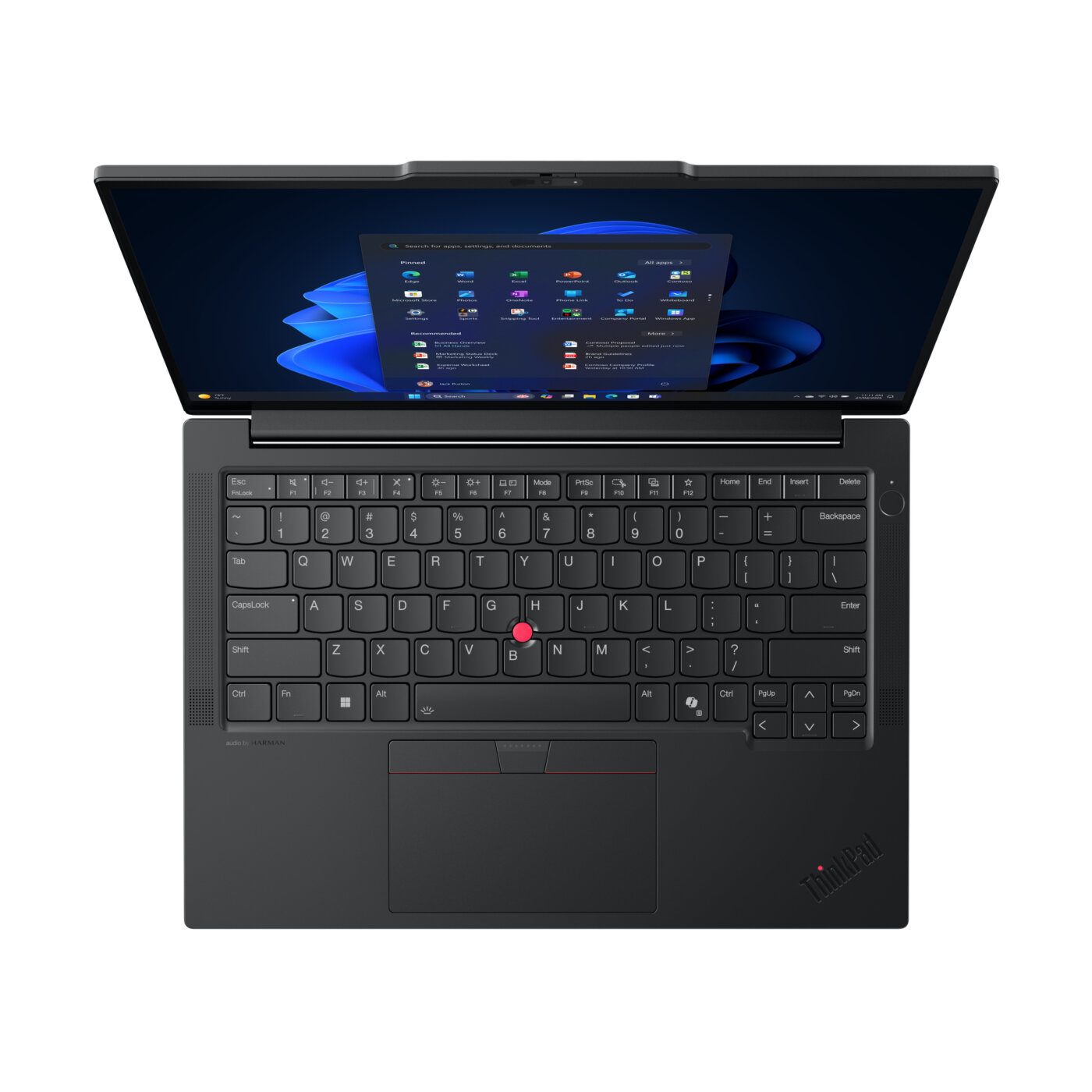 Lenovo ThinkPad E14 Gen 7 Core™ Ultra 7 255H 512GB SSD 16GB 14" (1920x1200) TOUCHSCREEN WIN11 Pro ECLIPSE BLACK Backlit Keyboard FP Reader – תמונה 4