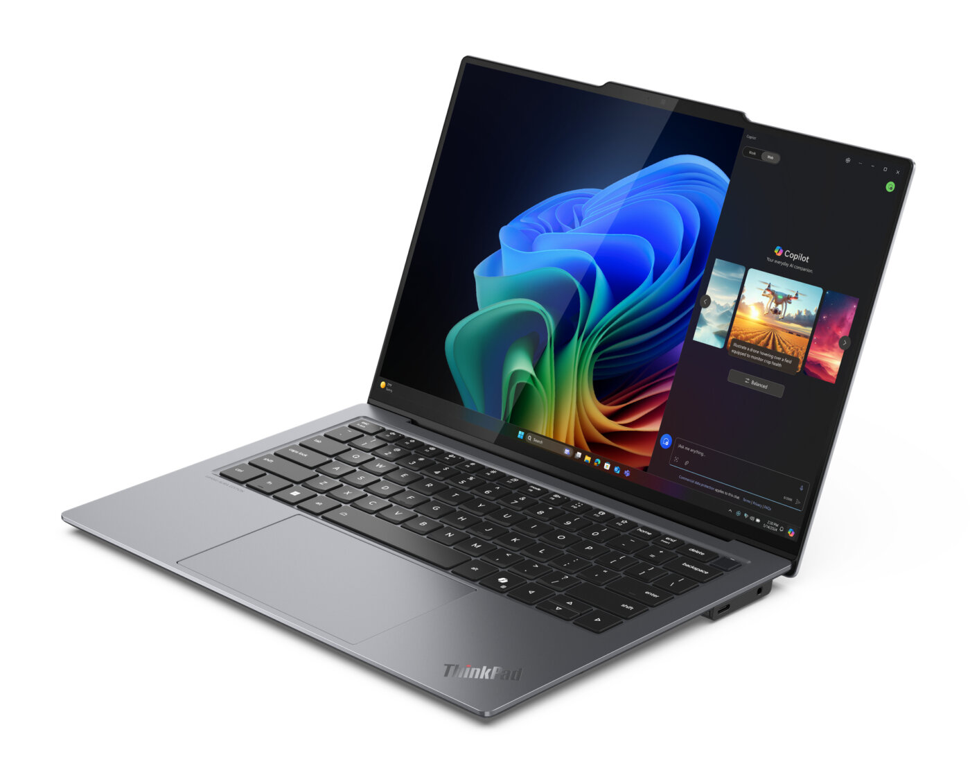 Lenovo ThinkPad X9 14 Gen 1 Core™ Ultra 7 268V 1TB SSD 32GB 14" (2880x1800) OLED TOUCHSCREEN WIN11 Pro THUNDER GRAY Backlit Keyboard FP Reader – תמונה 4