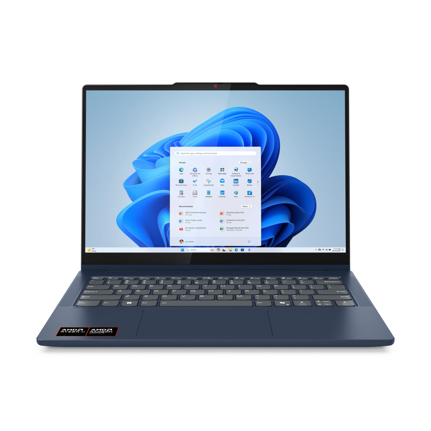 Lenovo 5 2-IN-1 14AKP10 AMD Ryzen™ AI 7 350 1TB SSD 16GB 14" (1920x1200) TOUCHSCREEN WIN11 COSMIC BLUE Backlit Keyboard