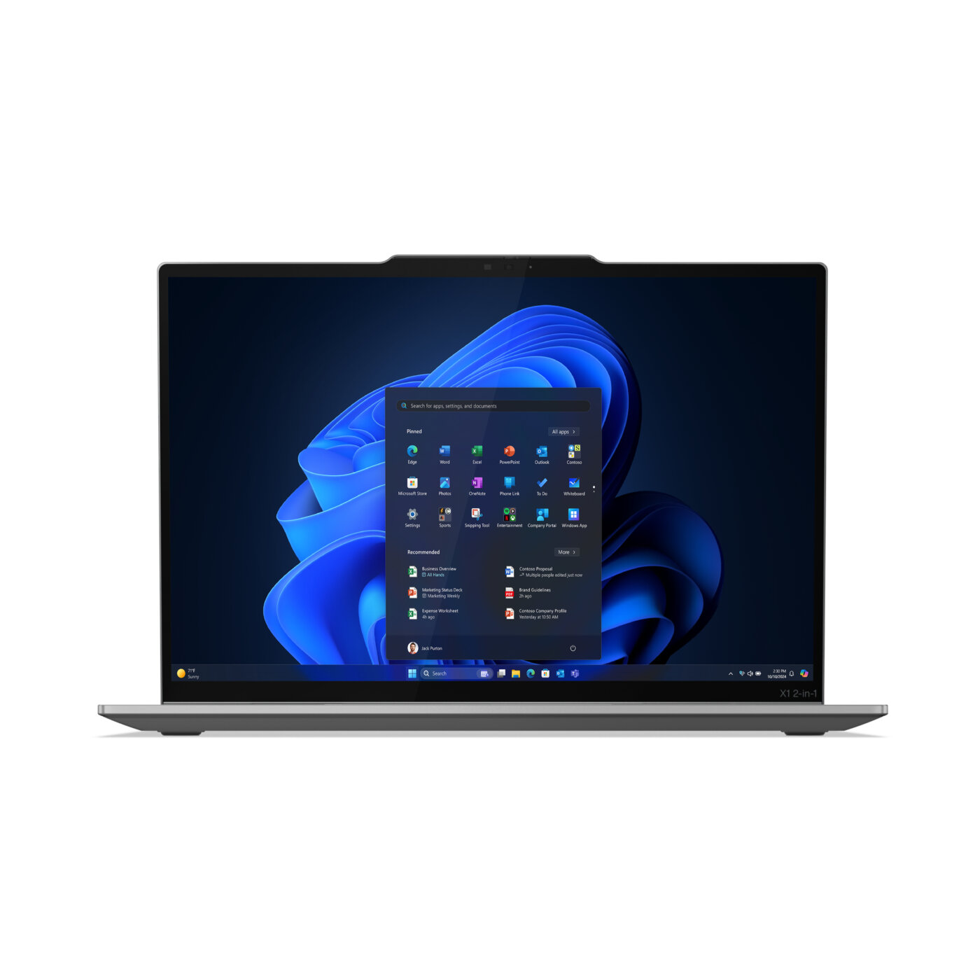 Lenovo ThinkPad X1 Gen 10 2-IN-1 Core™ Ultra 7 265U 1TB SSD 32GB 14" (1920x1200) TOUCHSCREEN WIN11 Pro GRAY Backlit Keyboard FP Reader – תמונה 3