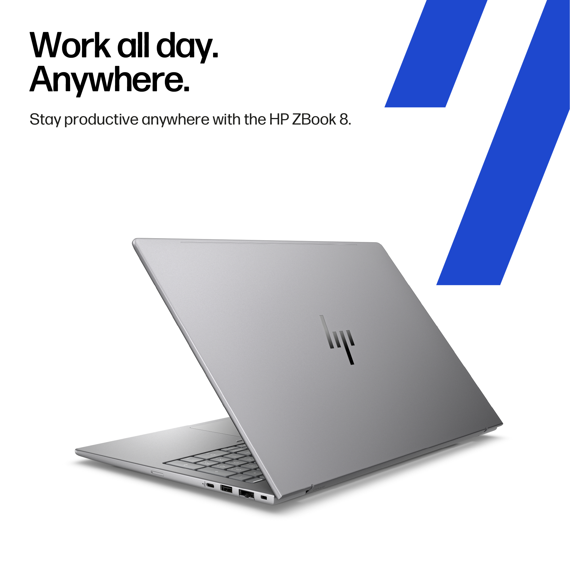 HP ZBook 8 G1 MOBILE WORKSTATION Core™ Ultra 9 285H 1TB SSD 64GB 14" (2560x1600) 120Hz WIN11 Pro Backlit Keyboard FP Reader – תמונה 5