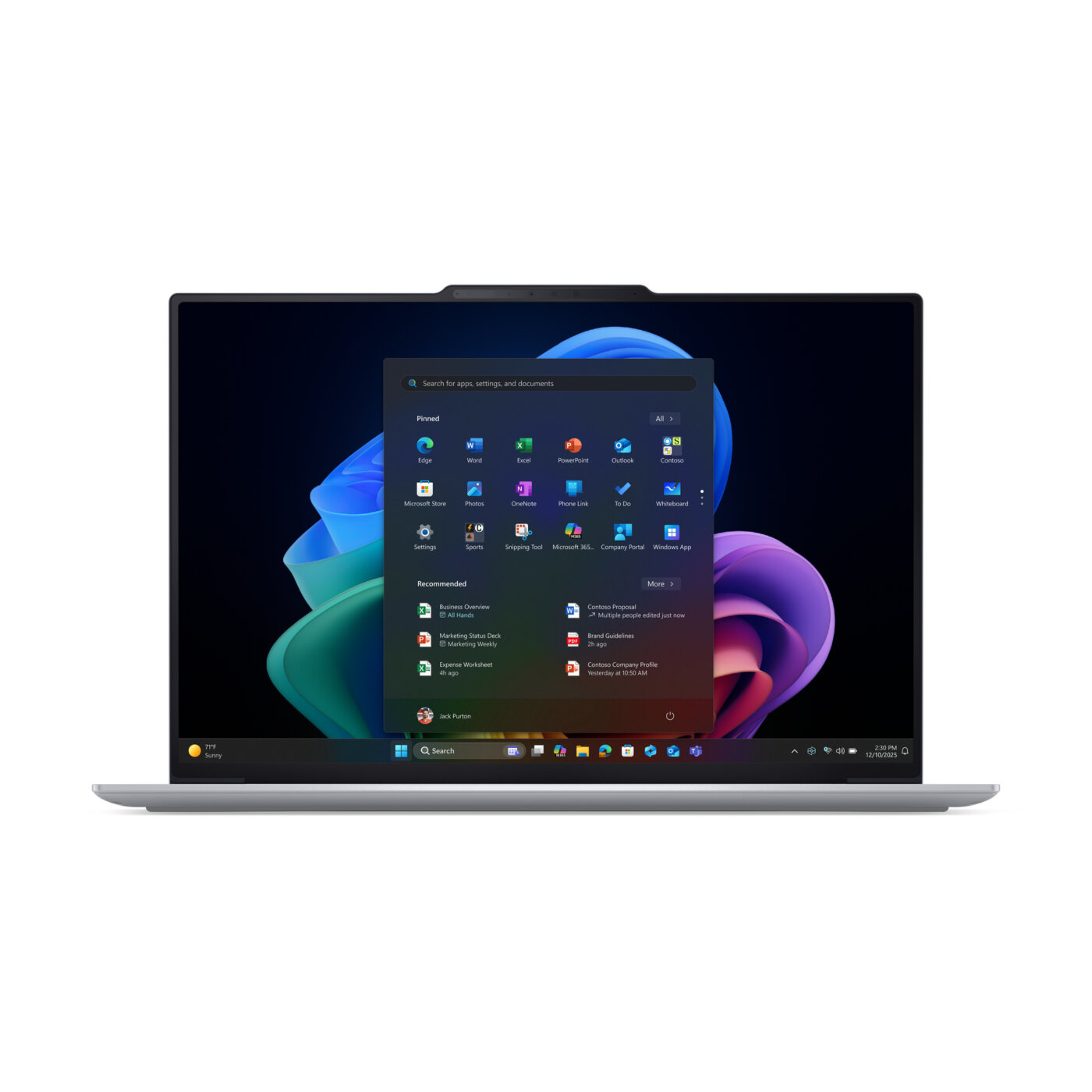 Lenovo ThinkPad X9 AURA Gen 1 Core™ Ultra 7 268V 1TB SSD 32GB 15.3" (2880x1800) OLED TOUCHSCREEN 120Hz WIN11 Pro GLACIER WHITE Backlit Keyboard FP Reader – תמונה 2