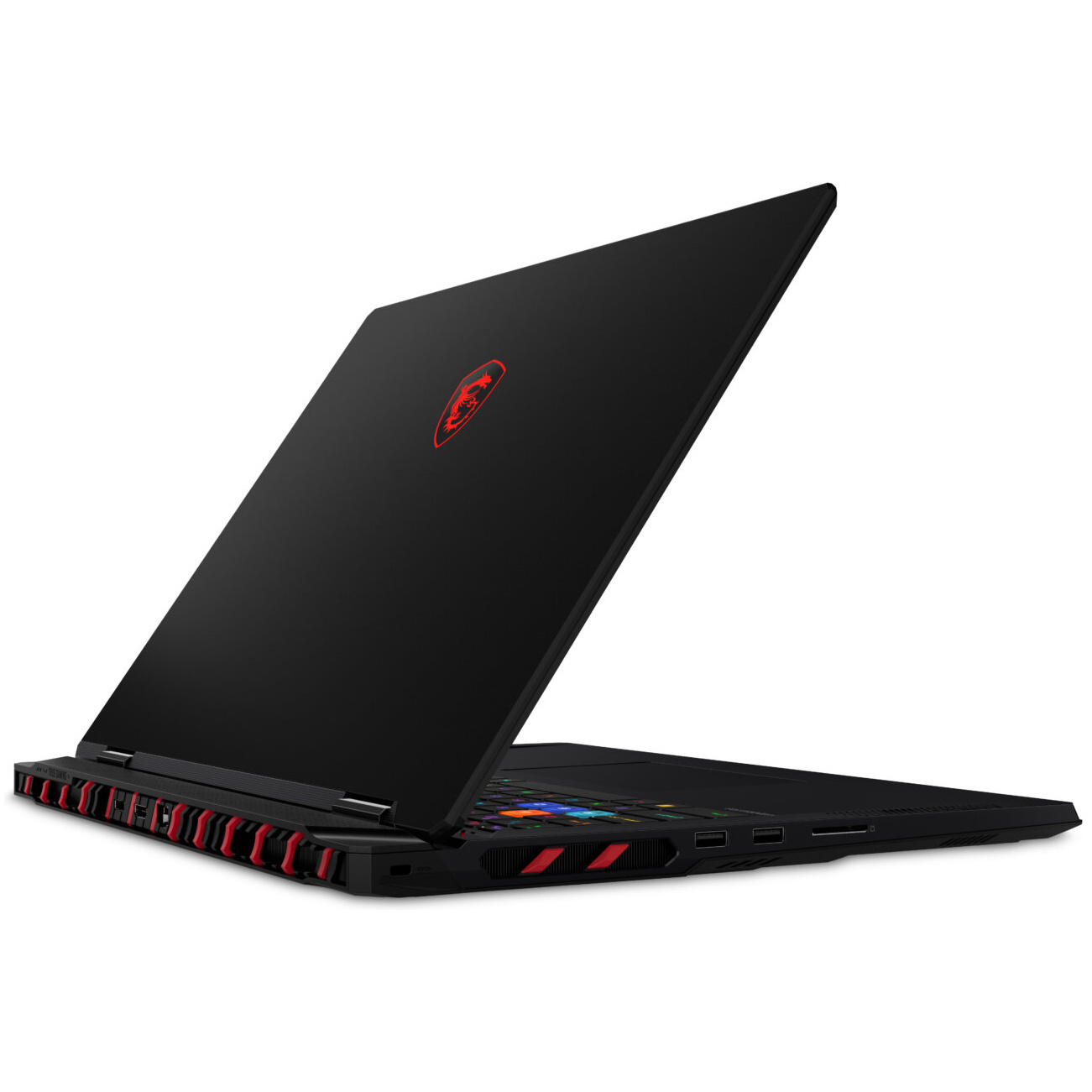 MSI RAIDER 18 HX AI A2XWIG-420 GAMING Core™ Ultra 9 285HX 1TB SSD 32GB 18" (2560x1600) 240Hz WIN11 NVIDIA® RTX 5080 16384MB CORE BLACK RGB Backlit Keyboard – תמונה 6