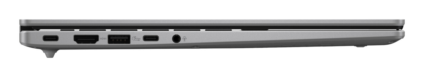 Asus VivoBook X1407QA-BS56 Snapdragon® X X1-26-100 512GB SSD 16GB 14" (1920x1200) WIN11 COOL SILVER Backlit Keyboard – תמונה 7